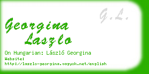 georgina laszlo business card